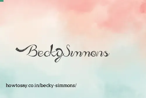 Becky Simmons