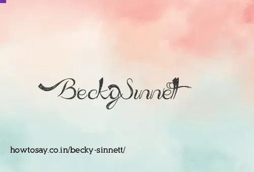Becky Sinnett