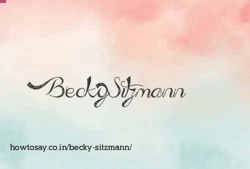 Becky Sitzmann