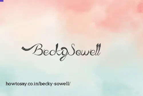 Becky Sowell