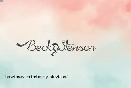 Becky Stevison
