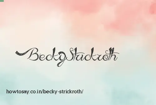 Becky Strickroth