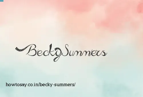 Becky Summers