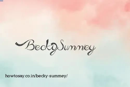Becky Summey