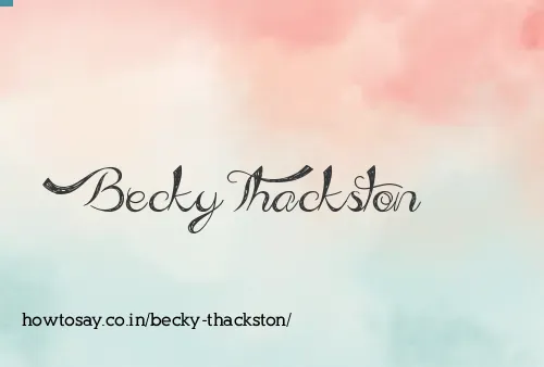 Becky Thackston