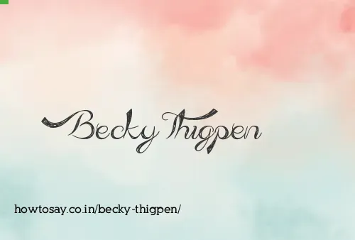 Becky Thigpen