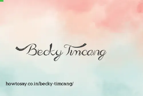 Becky Timcang