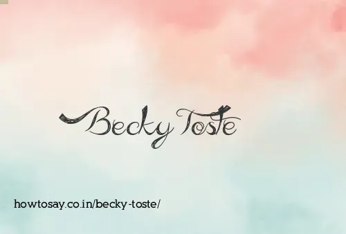 Becky Toste