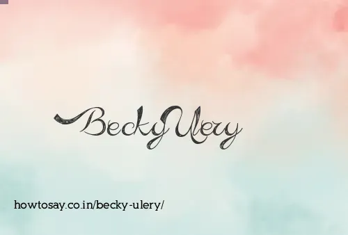 Becky Ulery