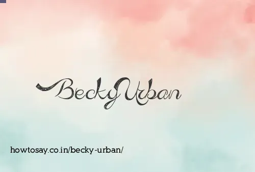 Becky Urban