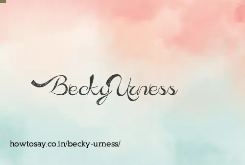 Becky Urness