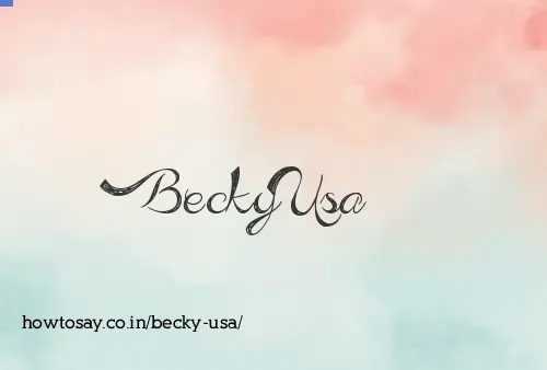 Becky Usa