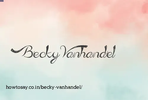 Becky Vanhandel