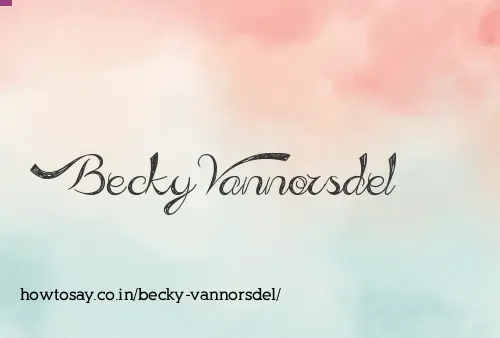 Becky Vannorsdel