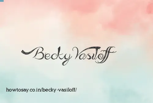 Becky Vasiloff