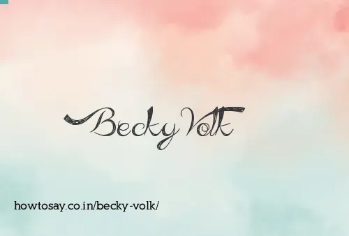 Becky Volk