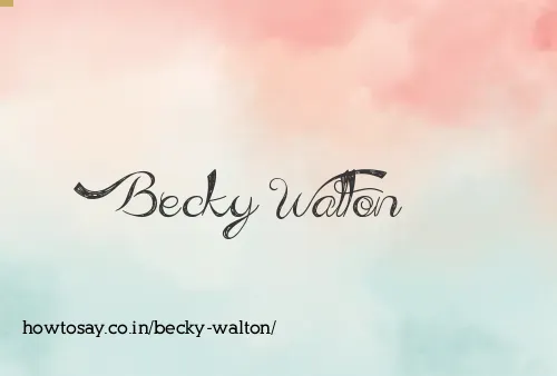 Becky Walton