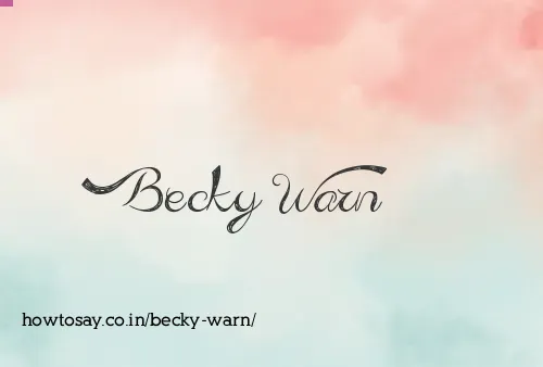 Becky Warn