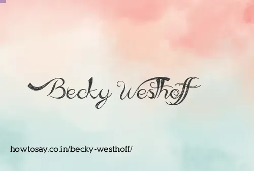 Becky Westhoff