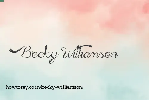 Becky Williamson