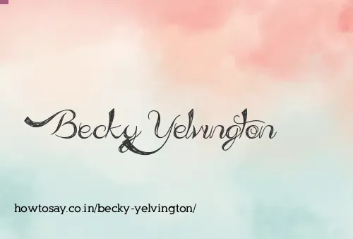 Becky Yelvington