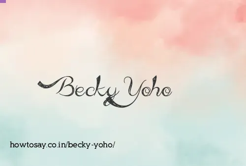 Becky Yoho