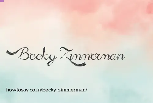 Becky Zimmerman
