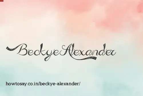 Beckye Alexander
