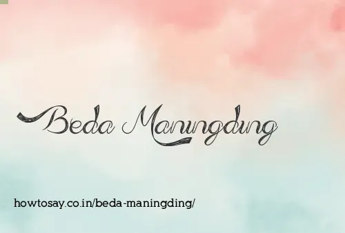 Beda Maningding