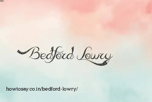 Bedford Lowry