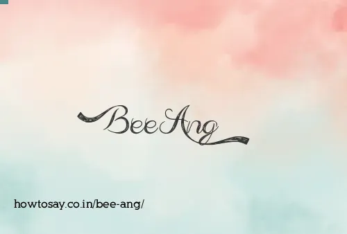 Bee Ang