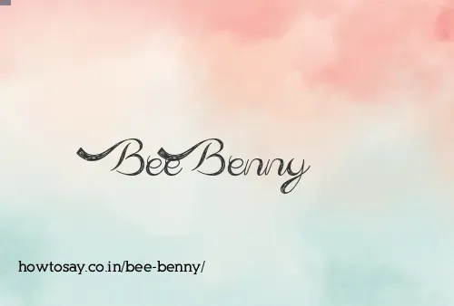 Bee Benny
