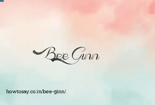 Bee Ginn