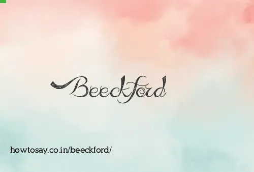Beeckford