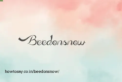 Beedonsnow
