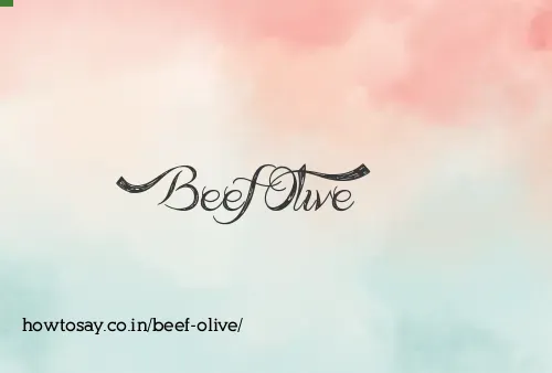 Beef Olive