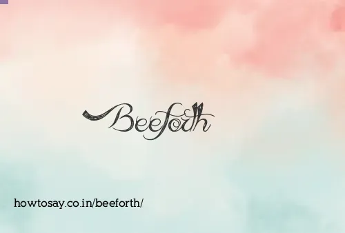 Beeforth