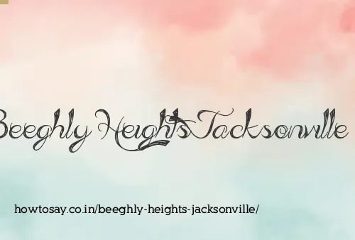 Beeghly Heights Jacksonville