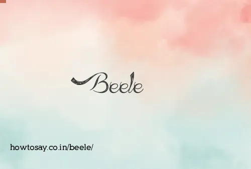 Beele