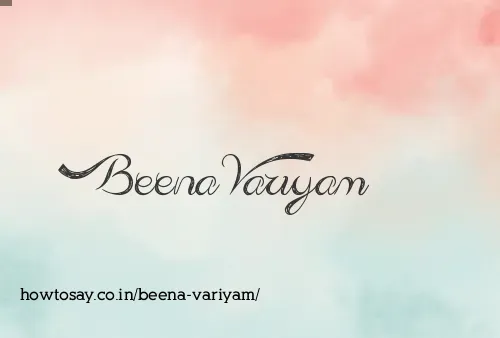 Beena Variyam