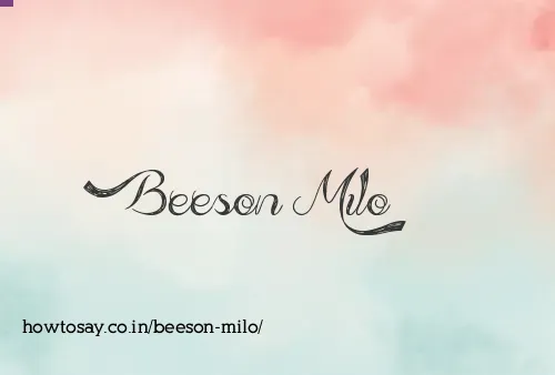Beeson Milo