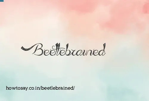 Beetlebrained