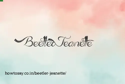 Beetler Jeanette