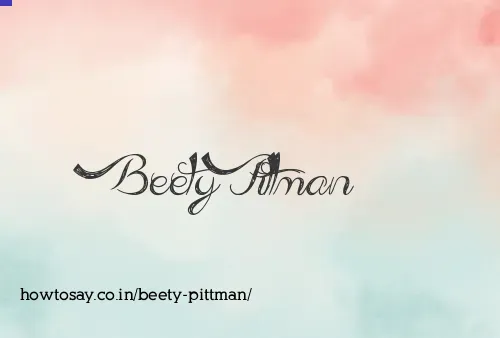 Beety Pittman