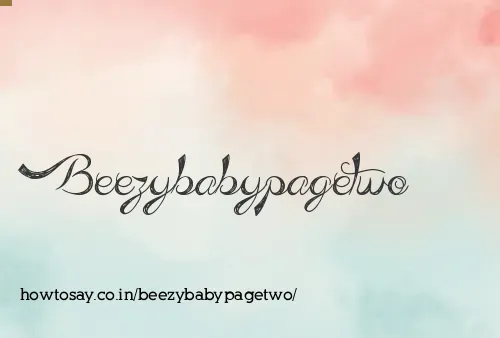 Beezybabypagetwo