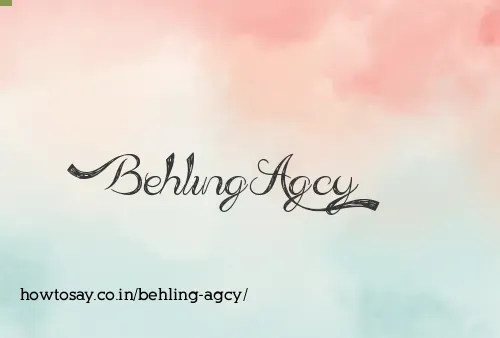 Behling Agcy