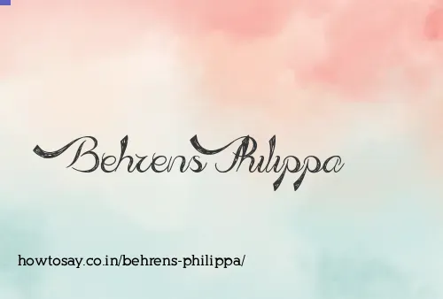 Behrens Philippa