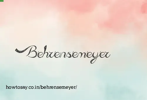 Behrensemeyer