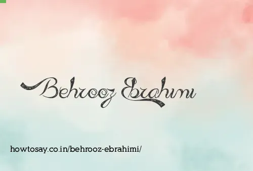 Behrooz Ebrahimi