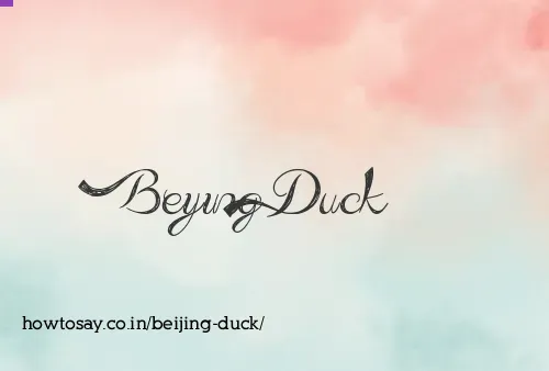 Beijing Duck